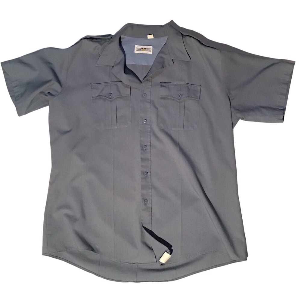 Flying Cross Deluxe Tropical Men's Short Sleeve Blue Shirt Size 2XL MSRP $109